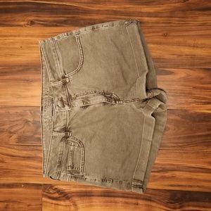 Womens size 12 grey American Eagle jean shorts